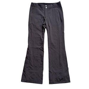 Free Country Womens Pants Small Brown Softshell Fleece Lined Outdoor Winter Ski